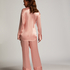 Satin Long-Sleeved Jacket, Pink