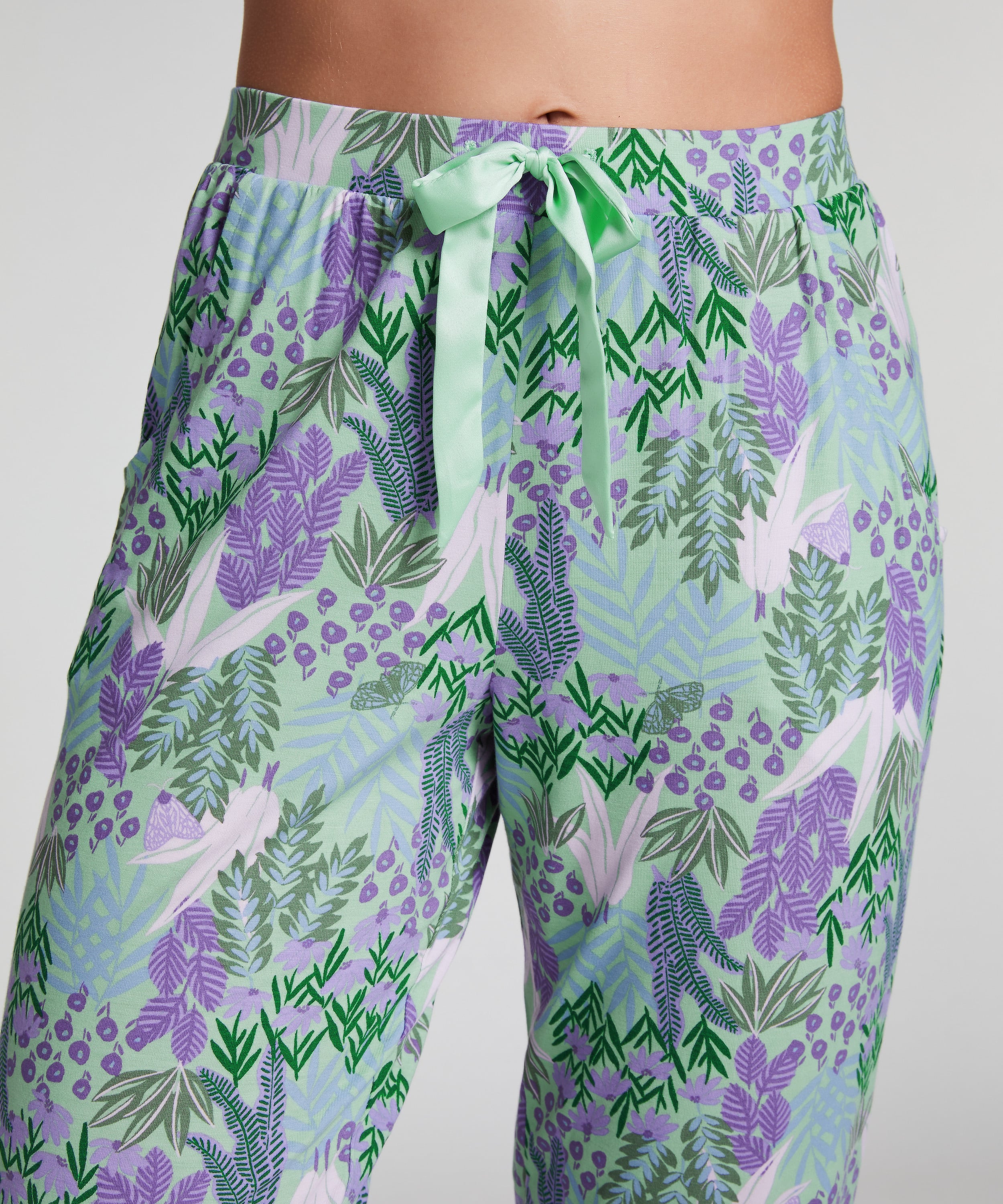 Pyjama pants Jersey, Green, main