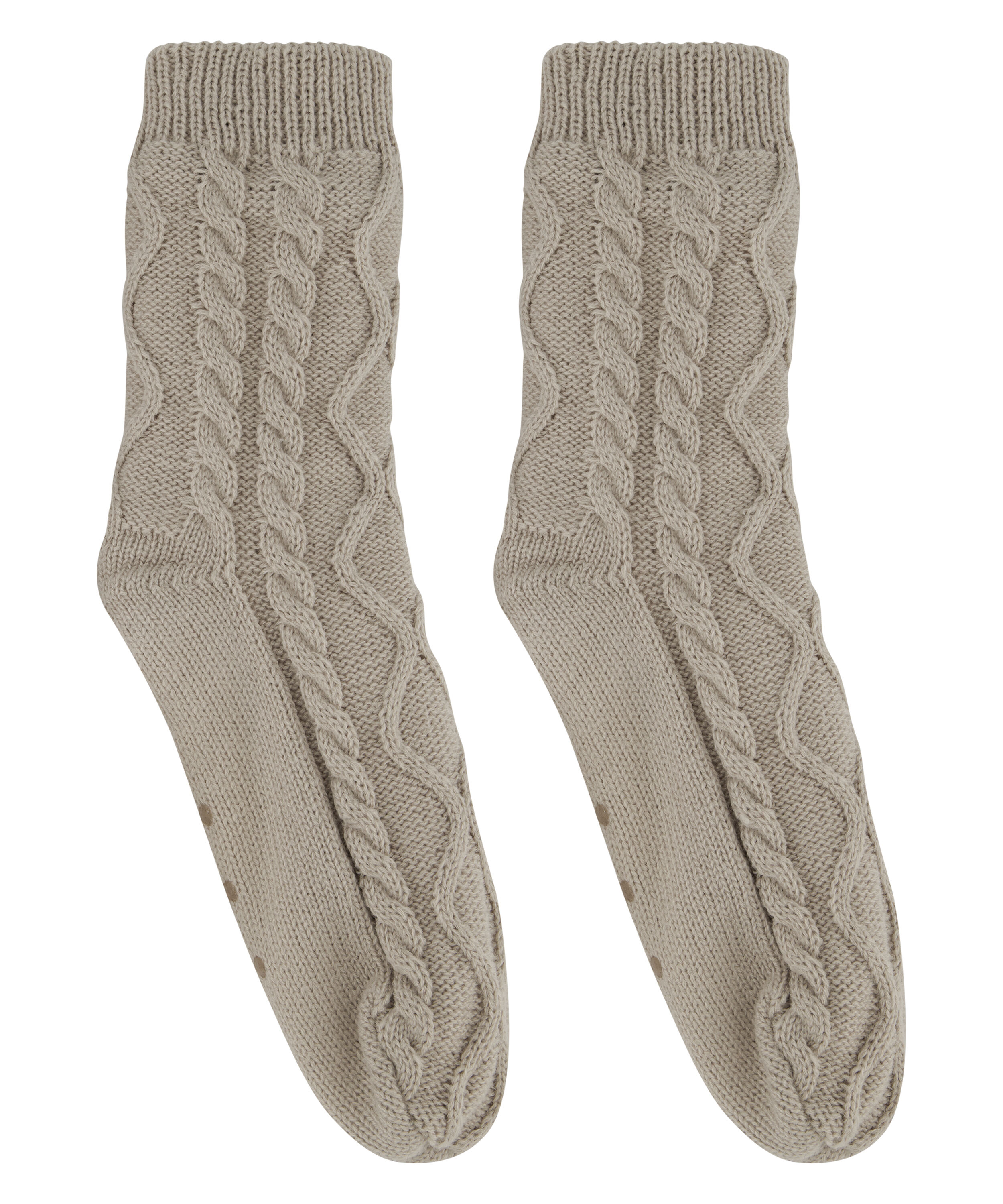1 pair of knitted socks, Beige