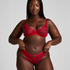Isabelle Non-Padded Underwired Bra, Red