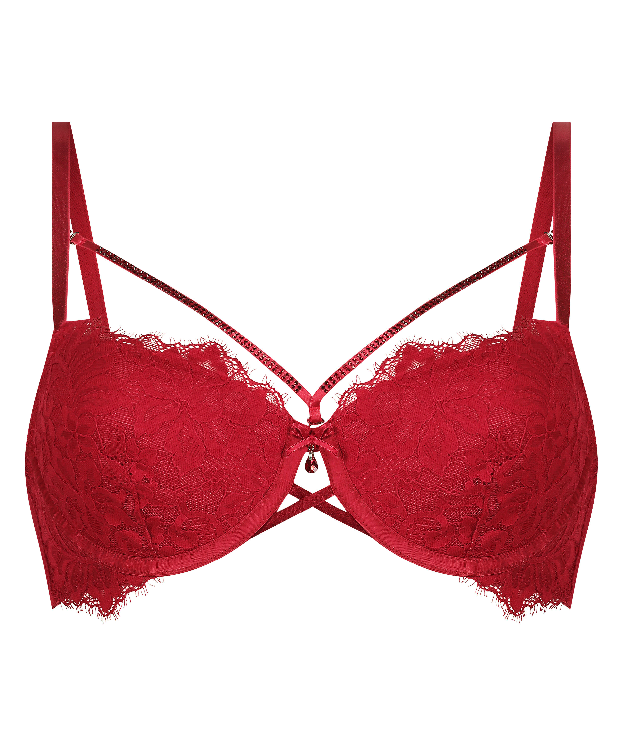 Charlotta Padded Underwired Bra, Red