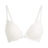 Marine Padded Push-Up Underwired Bra, White