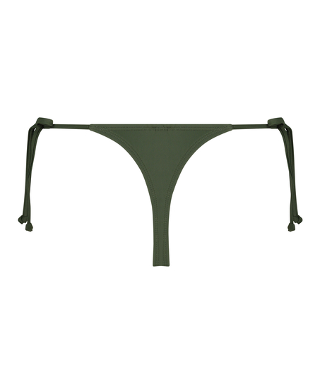 Luxe string bikini shorts, Green