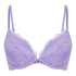 Marine Padded Push-Up Underwired Bra, Purple