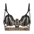 Mitzy non-padded longline underwired bra, Black