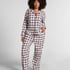 Flannel Pyjama Top, White