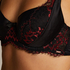 Silke Padded Underwired Bra, Black