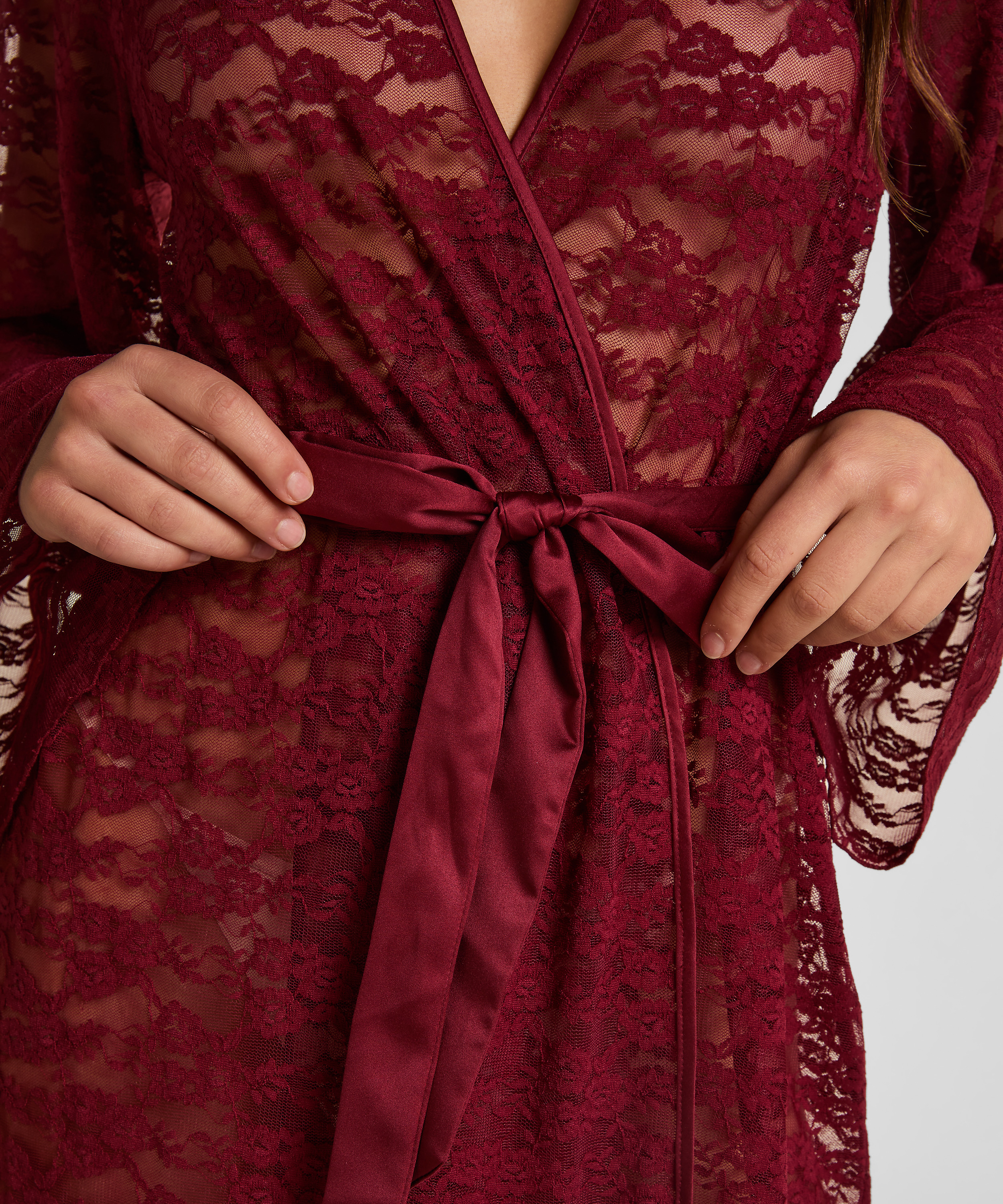 Kimono Allover Lace, Red, main