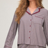 Pyjama Set Poplin Ruffle, Purple