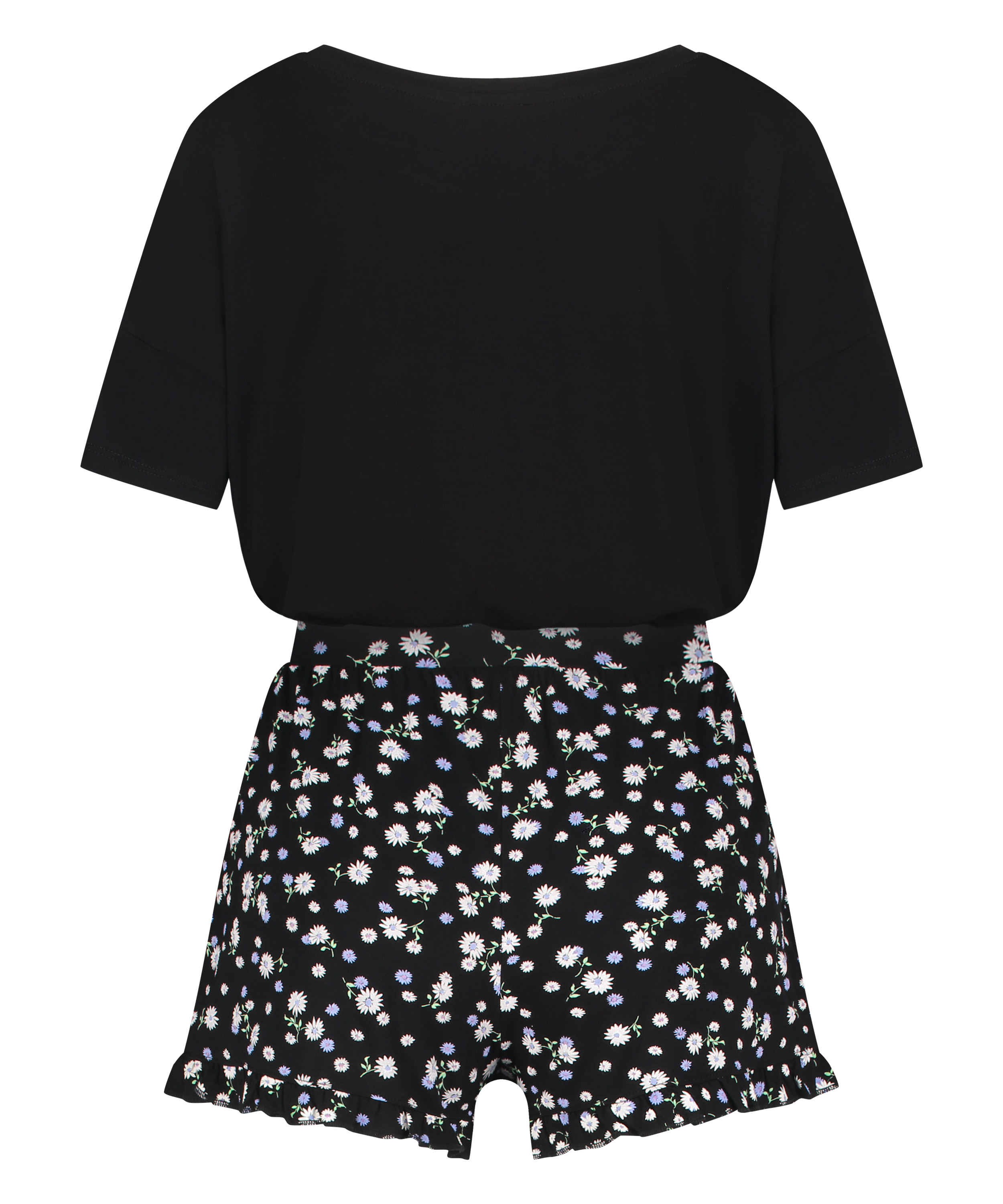 Short Pyjama Set, Black, main