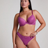 Marine Padded Push-Up Underwired Bra, Purple