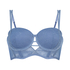 Molly Padded Underwired Strapless Bra, Blue