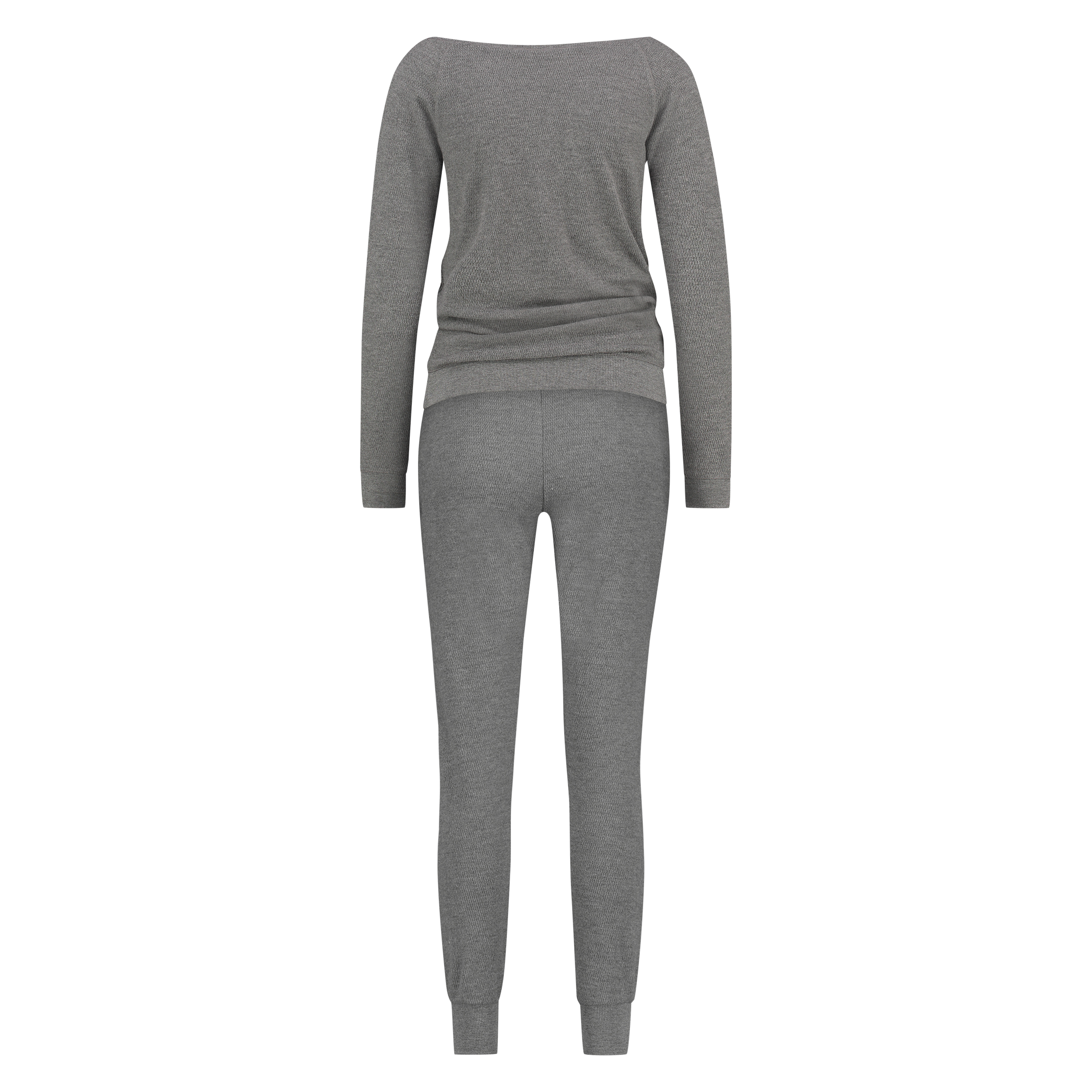 Waffle pyjama set, Gray, main