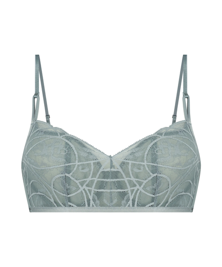 Luna Non-Padded Underwired Bra, Blue