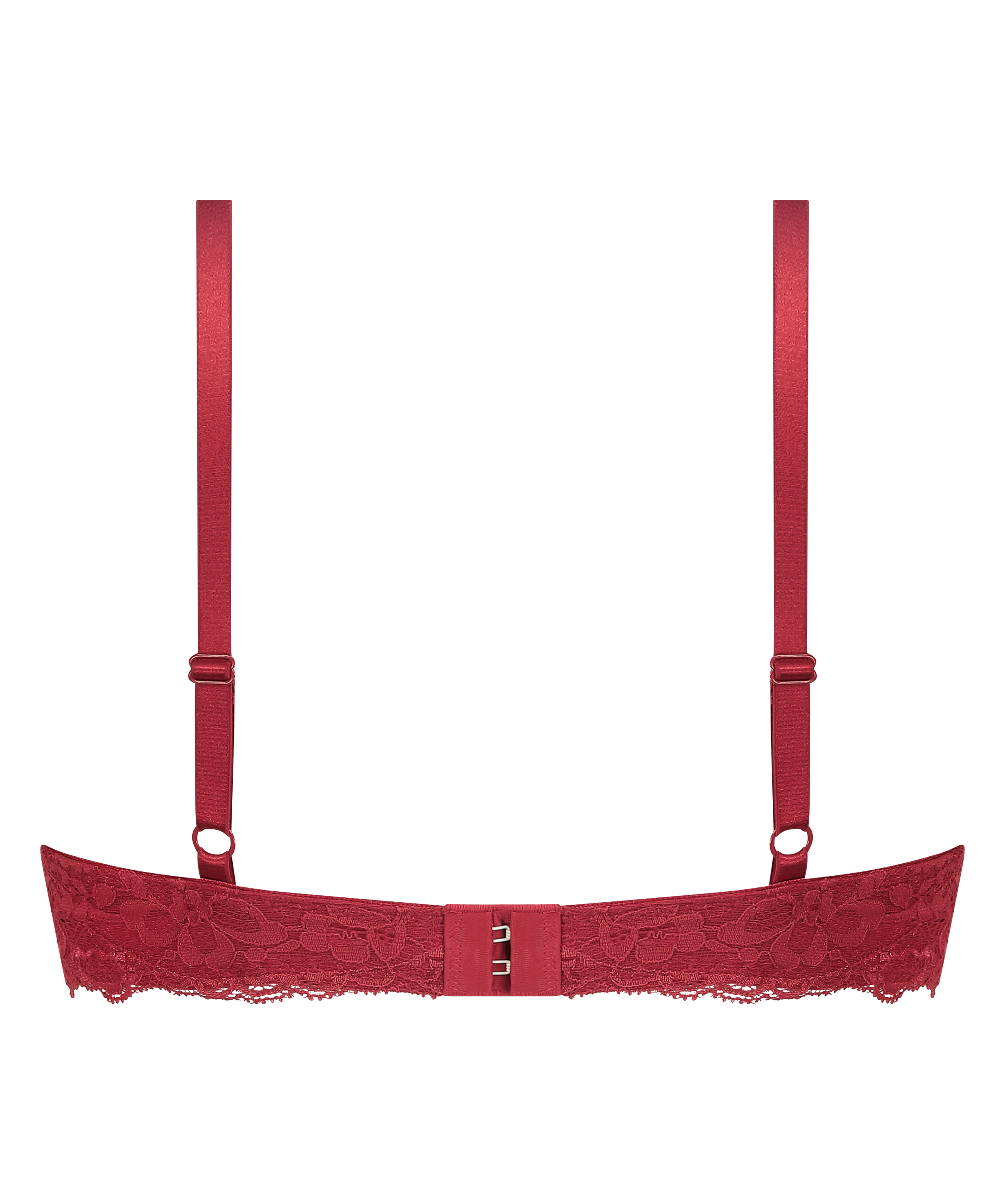 Marine Padded Push-Up Underwired Bra, Red, main
