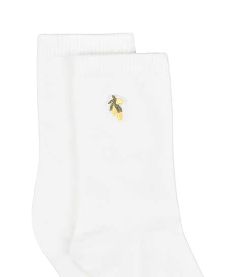 Modal Crew Socks, White