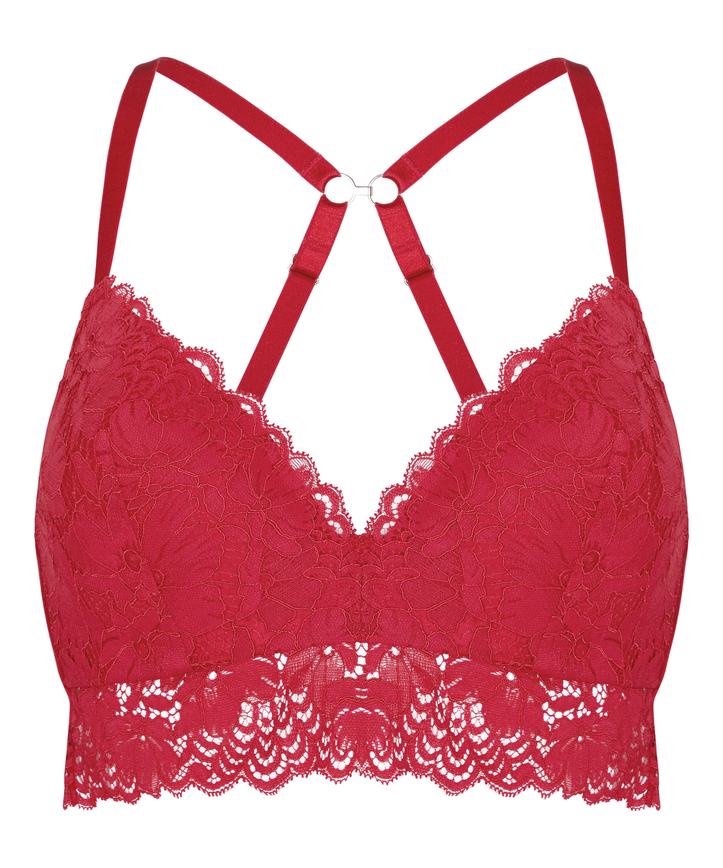 Andrea Padded Non-Wired Bra, Red