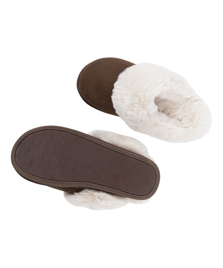 Betty Fake Fur Mule, Brown
