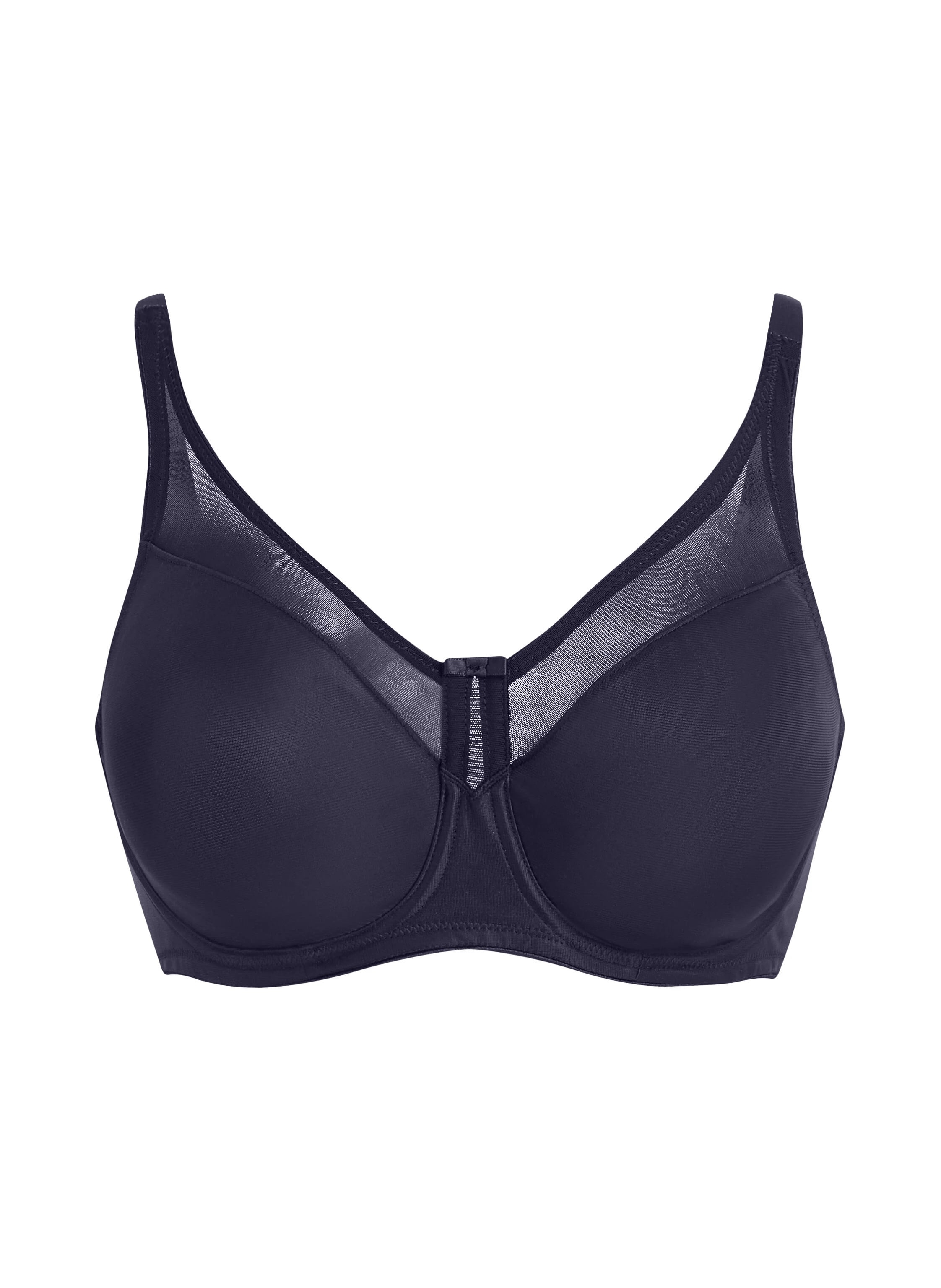 Nina Non-Padded Underwired Minimizer Bra, Blue, main
