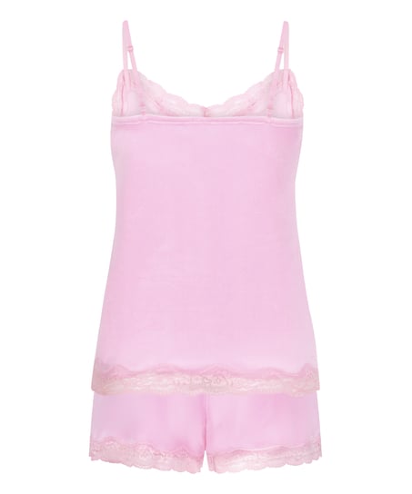 Velours Pyjama Set, Pink