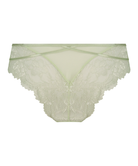 Meghan high-leg Brazilian, Green