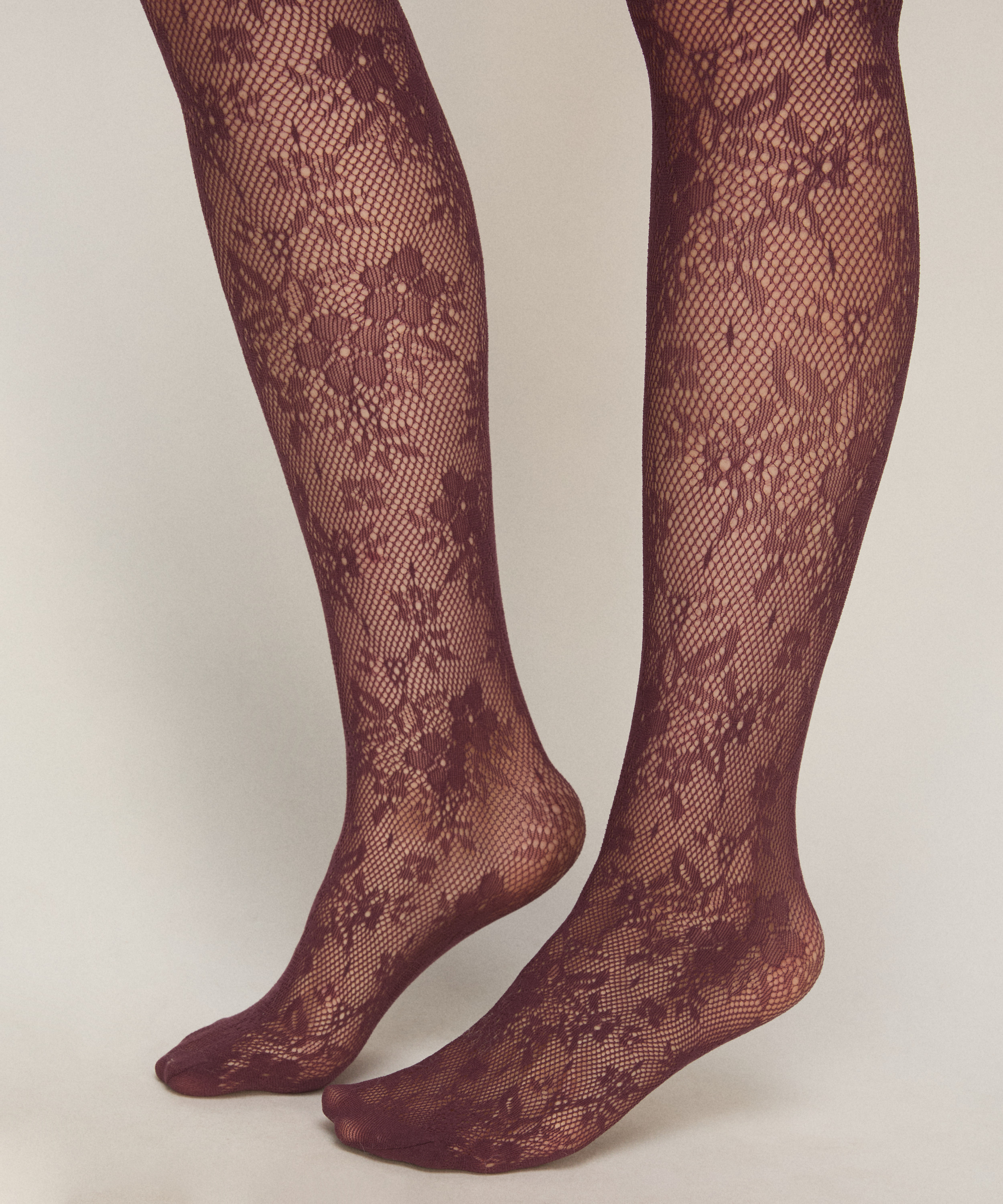 Tight Allover Lace Fishnet, Purple, main