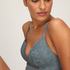 Andrea Padded Non-Wired Bra, Blue