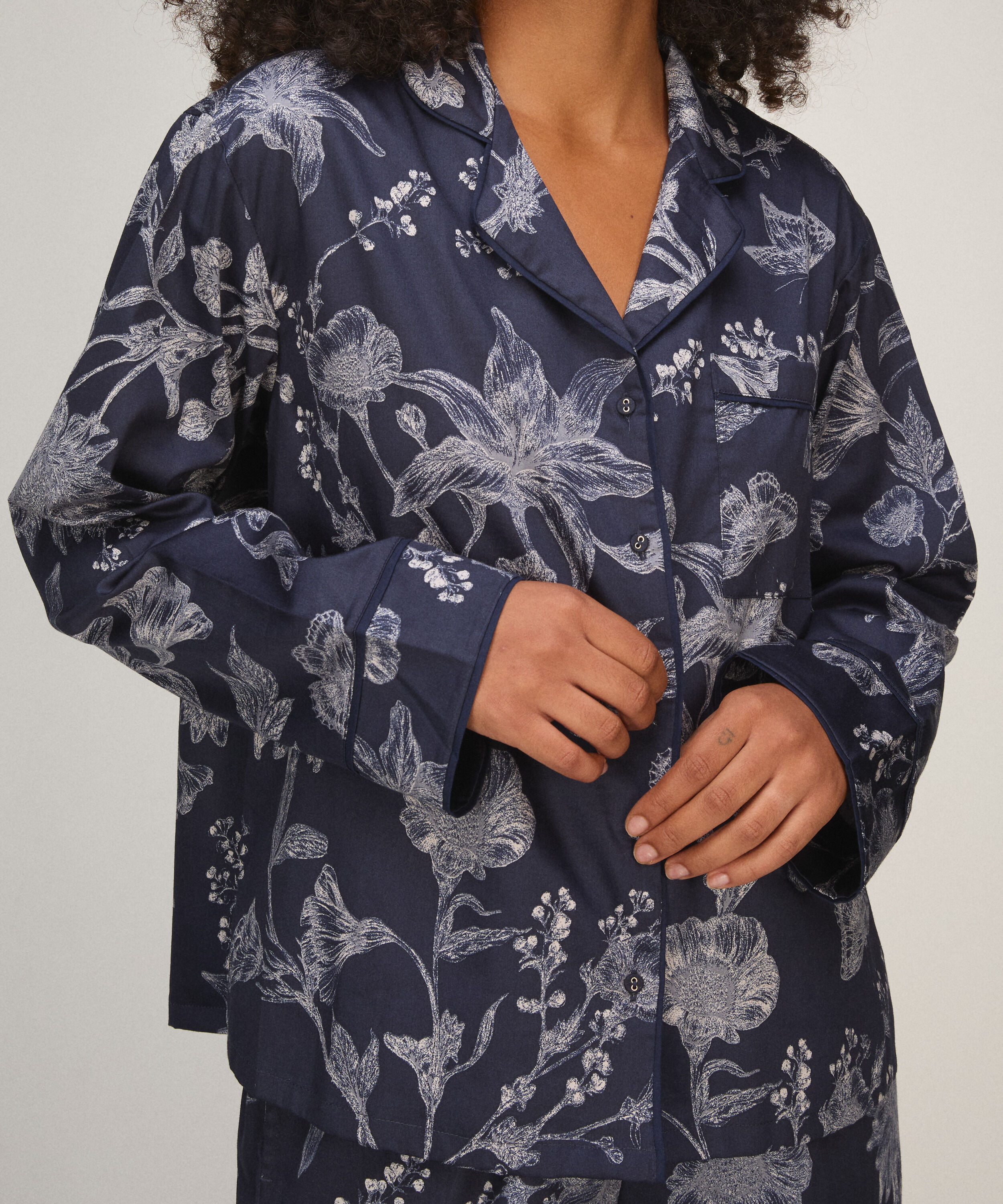 Jacket Sateen , Blue
