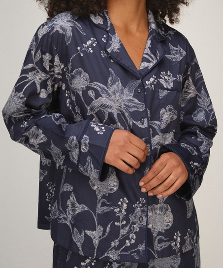 Jacket Sateen , Blue