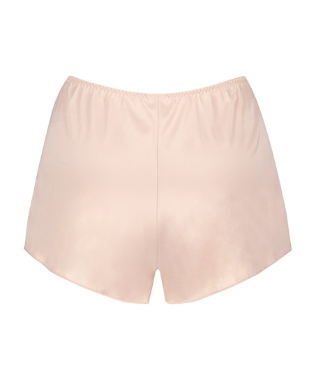 Amelia Tap Satin Shorts, Pink