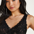 Nora Lace Slip Dress, Black