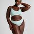 Dianne High Leg Thong, Green