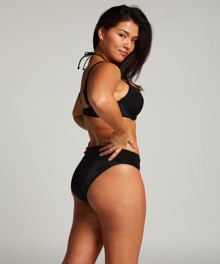 Bikini Bottom With Wrap Luxe, Black