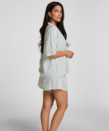 Short Linen, Blue