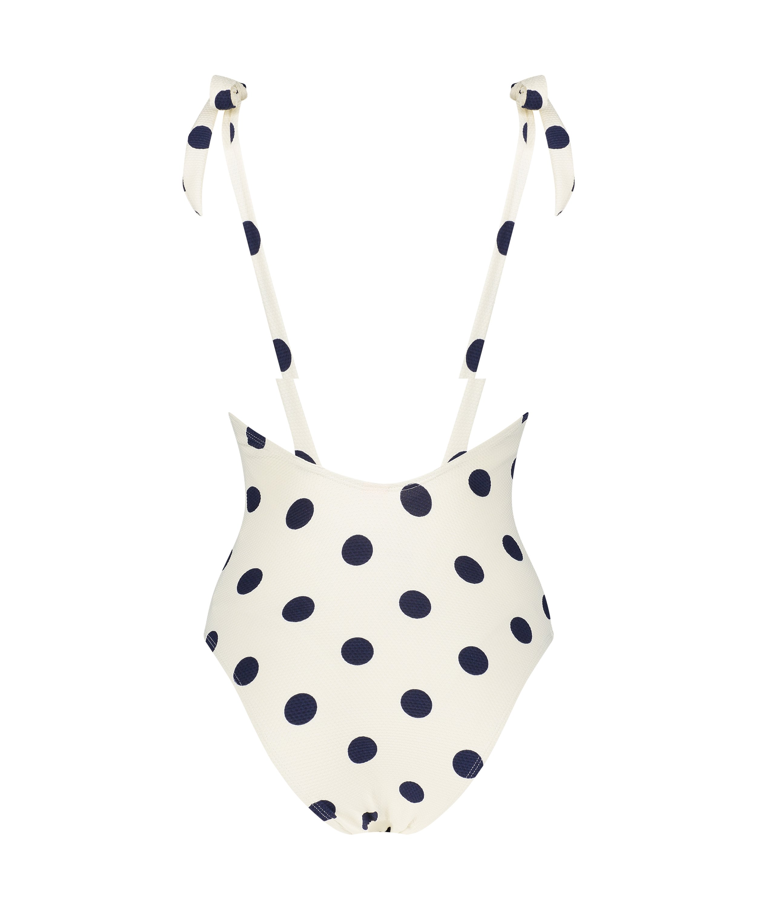 Scallop Dot swimsuit, White, main