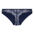 Lace Back Invisible Thong, Blue