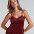 Velours Lace Cami Top, Purple
