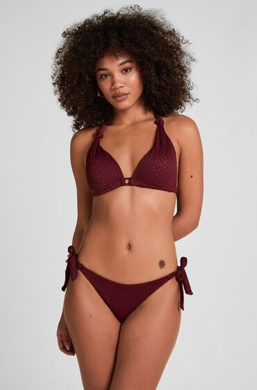 Hunkemöller High Waisted Shaping Bikini Bottom Aruba Purple
