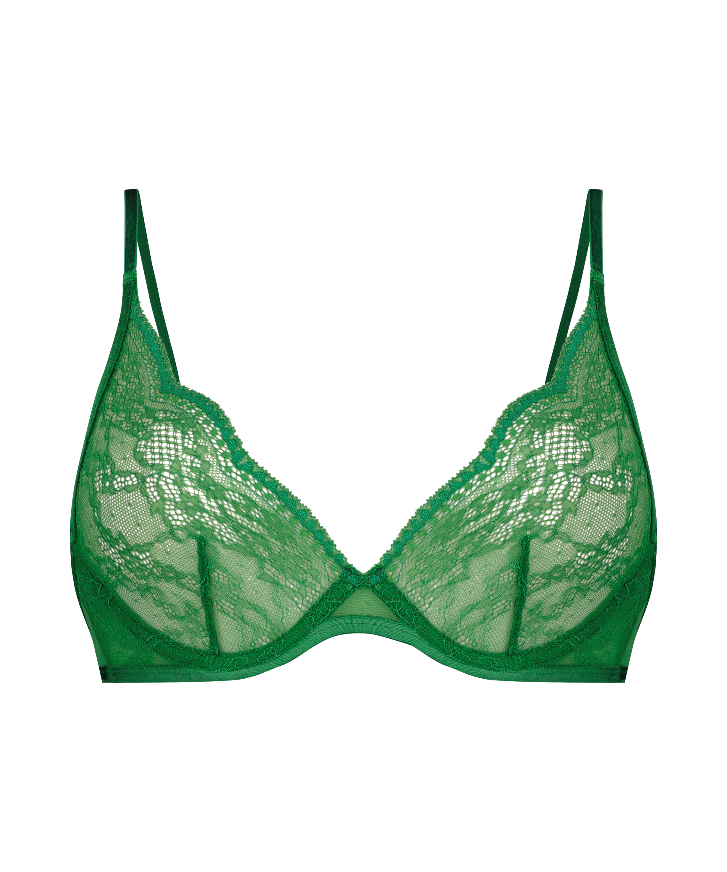 Isabelle Non-Padded Underwired Bra, Green, main