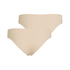 3-pack invisible Brazilian, Beige
