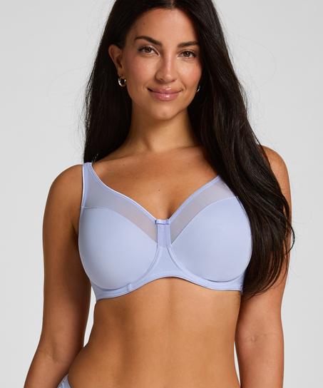 Nina Non-Padded Underwired Minimizer Bra, Purple