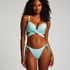Sydney Padded Underwired Push-Up Bikini Top, Blue