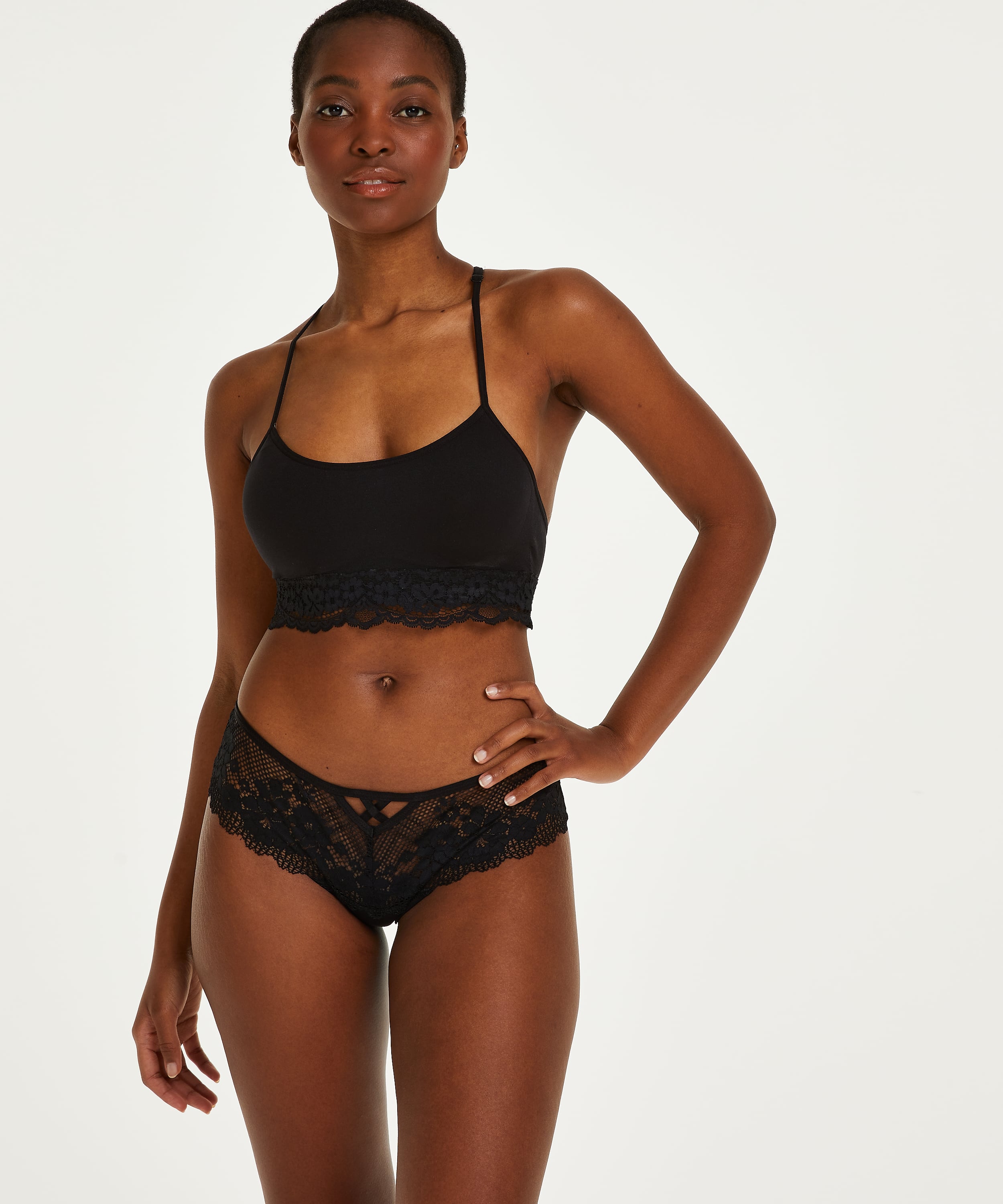 Jella thong boxers, Black, main