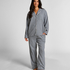 Essentials Flannel Pyjama Top, Blue