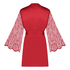 Satin Lace Kimono, Red