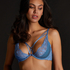 Extrovert Non-Padded Underwired Bra, Blue