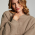 Teddy Fleece Top, Brown