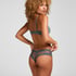V-shaped Brazilian knickers mesh, Blue