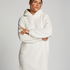 Snuggle Fleece Lounge Dress, White