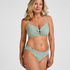 Luxe Non-Padded Underwired Bikini Top, Green